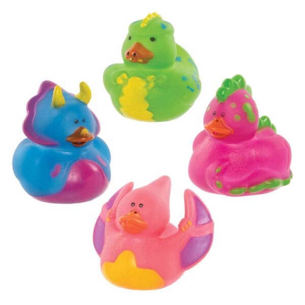 Dinosaur Rubber Ducks (Pack of 8) Toys
