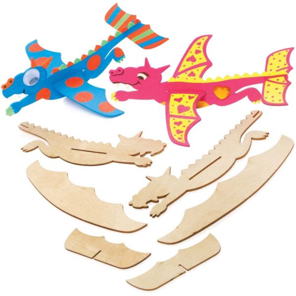 Dragon Wooden Gliders (Pack of 8) Toys