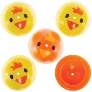 Easter Chick Jumping Poppers (Pack of 12) 2 Assorted Colours