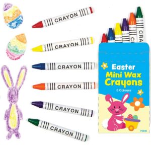Easter Mini Wax Crayons (Pack of 10 Boxes) Party Bag Sized