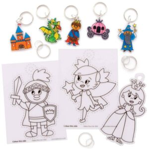 Fairy Tale Super Shrink Keyrings (Pack of 8) Craft Kits