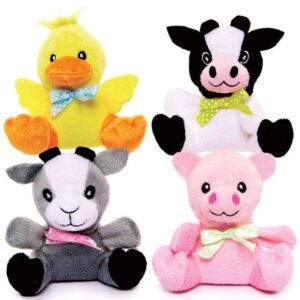 Farm Animal Plush Pals (Pack of 4) Toys