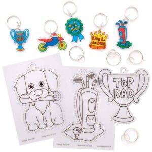 Father's Day Super Shrink Keyrings (Pack of 8) Fathers Day
