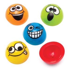 Funky Faces Jumping Poppers (Pack of 12) Toys