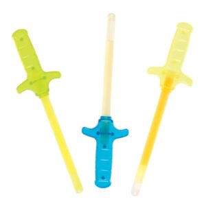 Glow Stick Swords (Pack of 3) Pocket Money Toys 3 assorted colours - Blue