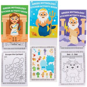 Greek Mythology Sticker Activity Books (Pack of 8) Creative Play Toys