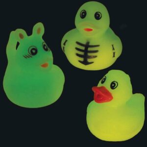 Halloween Glow in the Dark Rubber Ducks  (Pack of 6) Halloween Toys