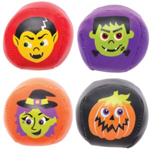 Halloween Mini Soft Balls (Pack of 6) Halloween Toys 6 assorted ball colours - Red