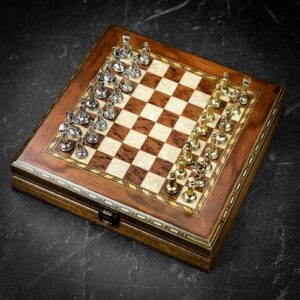 Helena Hero Chess Set 10" - Rosewood - Travel  - can be Engraved or Personalised