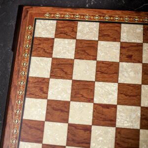 Helena Rosewood and Mother of Pearl Chess Board - Extra Large  - can be Engraved or Personalised