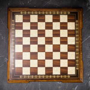 Helena Walnut and Mother of Pearl Chess Board - Medium  - can be Engraved or Personalised