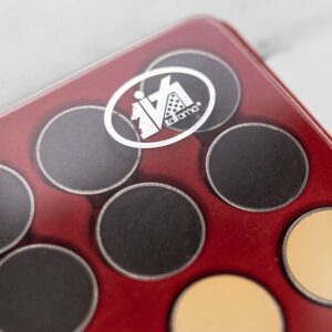 Italfama Backgammon Checkers Brown Leatherette/Aluminium  - add a Personalised Brass Plaque