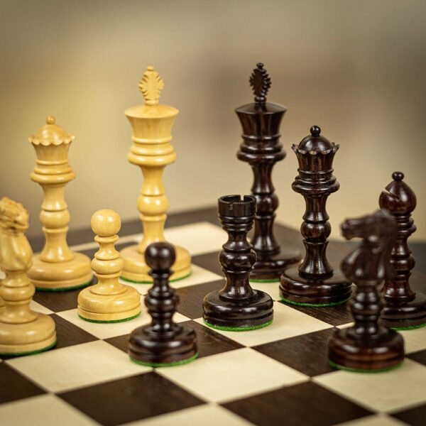 Italfama Carved Wooden Chess Pieces - X Large  - can be Engraved or Personalised