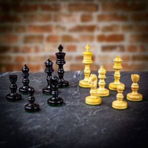 Italfama Carved Wooden Chess Pieces  - can be Engraved or Personalised