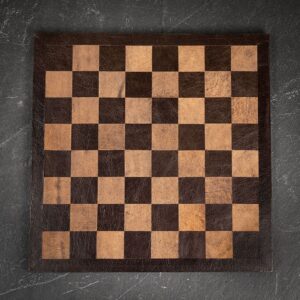 Italfama Hand Made Leather Chess Board - Medium  - can be Engraved or Personalised