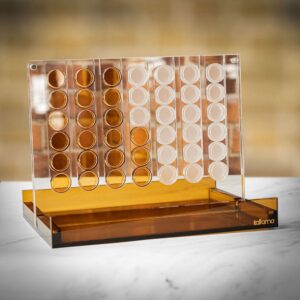 Italfama Plexiglass Connect Four Set - Medium  - Engrave with a personalised message