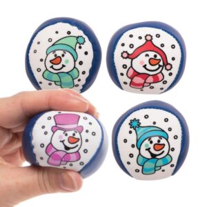 Jolly Snowman Mini Soft Balls (Pack of 6) Christmas Toys