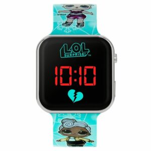 LOL Surprise Watch with Printed Blue Silicon Strap