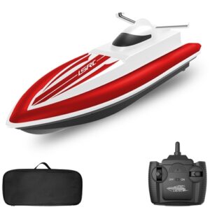 LSRC 2.4GHz RC Race Boat Waterproof Toy with Bag for Lake Pool Sea Gift for Kids Boys Girls