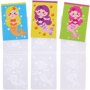 Magical Mermaid Notepads (Pack of 10) Paper & Card 5 assorted colours - Green