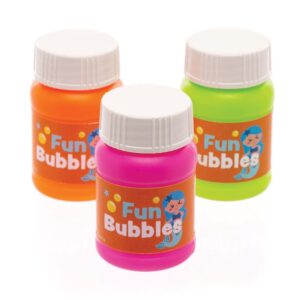 Magical Mermaids Blow Bubbles (Pack of 8) Pocket Money Toys 4 assorted colours - Pink