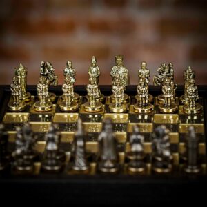 Manopoulos Byzantine Empire Chess Set - Travel  - can be Engraved or Personalised