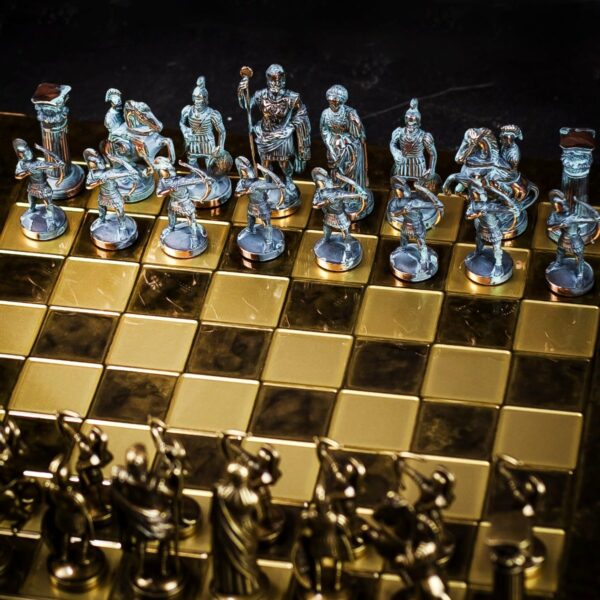 Manopoulos Greek Archers Chess Set - Large  - can be Engraved or Personalised