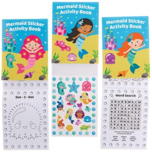 Mermaid Sticker Activity Books (Pack of 8) Creative Play Toys