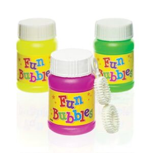Mini Blow Bubbles (Pack of 8) Toys