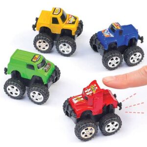 Mini Pull Back Monster Trucks (Pack of 5) Toys