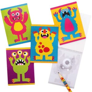 Monster Bunch Memo Pads  (Pack of 12) Halloween Toys