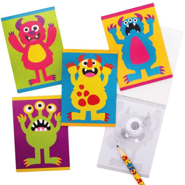 Monster Bunch Memo Pads  (Pack of 12) Halloween Toys
