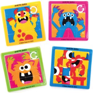 Monster Bunch Sliding Puzzles  (Pack of 6) Halloween Crafts