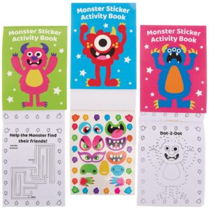 Monster Sticker Activity Books (Pack of 8)