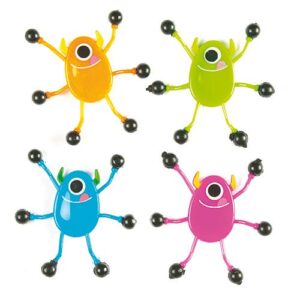 Monster Wall Crawlers (Pack of 6) Halloween Toys Assorted colours