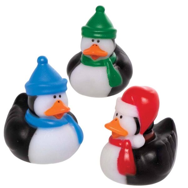 Penguin Rubber Ducks (Pack of 6) Christmas Toys