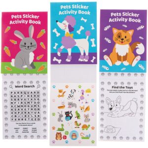 Pets Sticker Activity Books (Pack of 8) Creative Play Toys