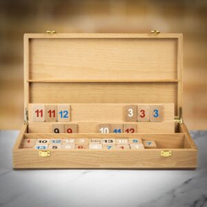 Philos Large Rummy Set - Beech Wood   - can be Engraved or Personalised