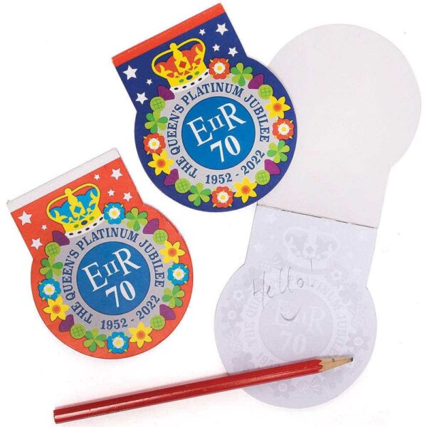 Platinum Jubilee Memo Pads (Pack of 12) Small Toys