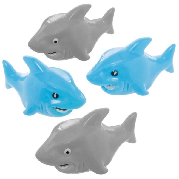 Pull Back Racing Sharks (Pack of 4) Toys