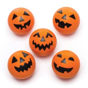 Pumpkin High Bounce Balls (Pack of 8) Halloween Toys