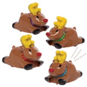 Racing Reindeers (Pack of 4) Small Toys