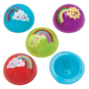 Rainbow Jumping Poppers (Pack of 12) Toys