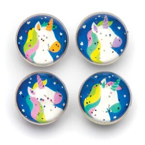 Rainbow Unicorn Glitter Jet Balls (Pack of 8) Toys
