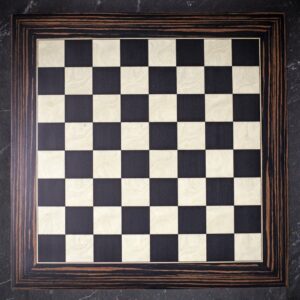 Rechapados Ferrer Deluxe Black and Ebony Chess Board - Large  - can be Engraved or Personalised