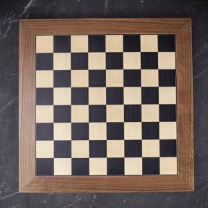 Rechapados Ferrer Deluxe Black and Sycamore Chess Board - Large  - can be Engraved or Personalised