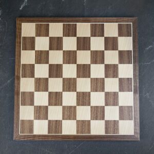 Rechapados Ferrer Walnut & Maple Chess Board - Large  - can be Engraved or Personalised