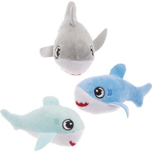 Shark Pup Soft Toy (Pack of 3) Soft & Sensory Toys 3 assorted colours - Blue