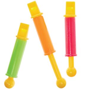 Sliding Whistles (Pack of 8) Pocket Money Toys Assorted colours