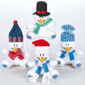 Snowman Mini Bean Pals (Pack of 4) Christmas Toys